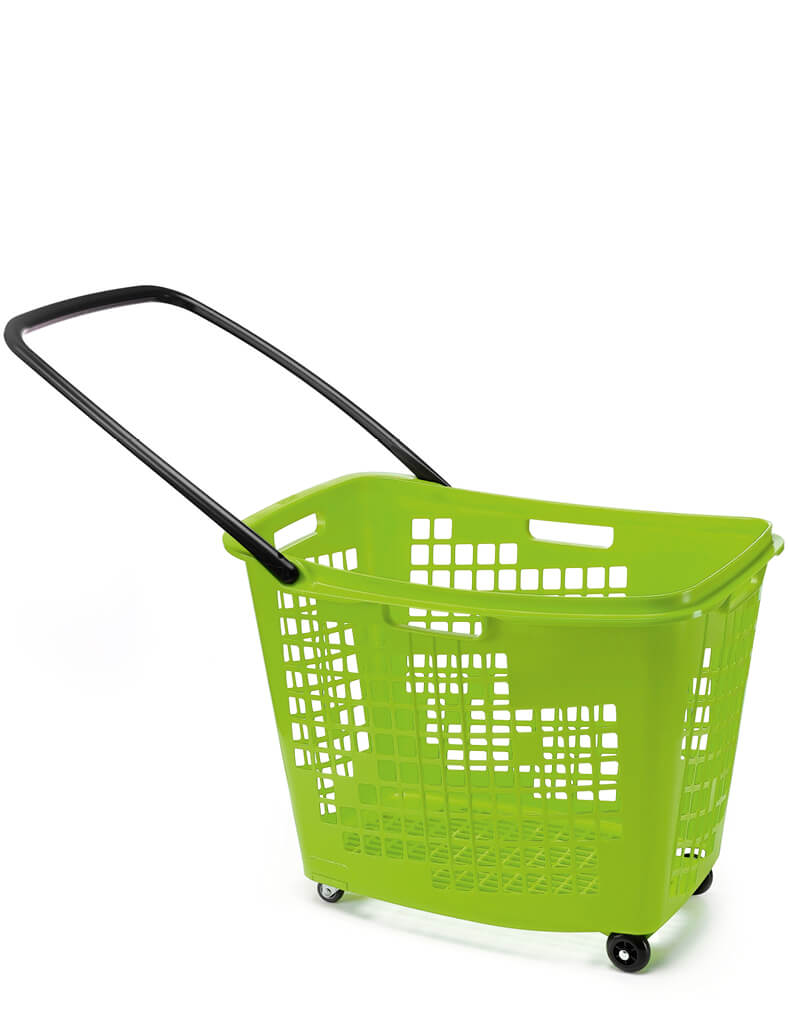 Large Coloured Trolley Basket